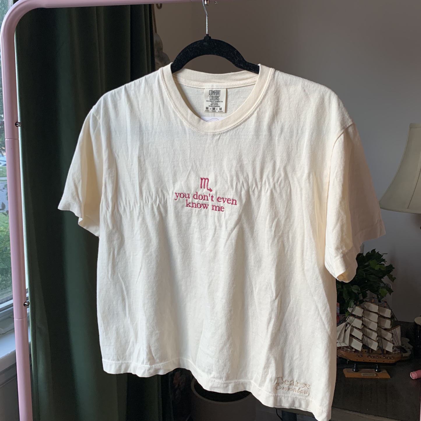 "you don't even know me" Crop T-Shirt (Scorpio Zodiac)