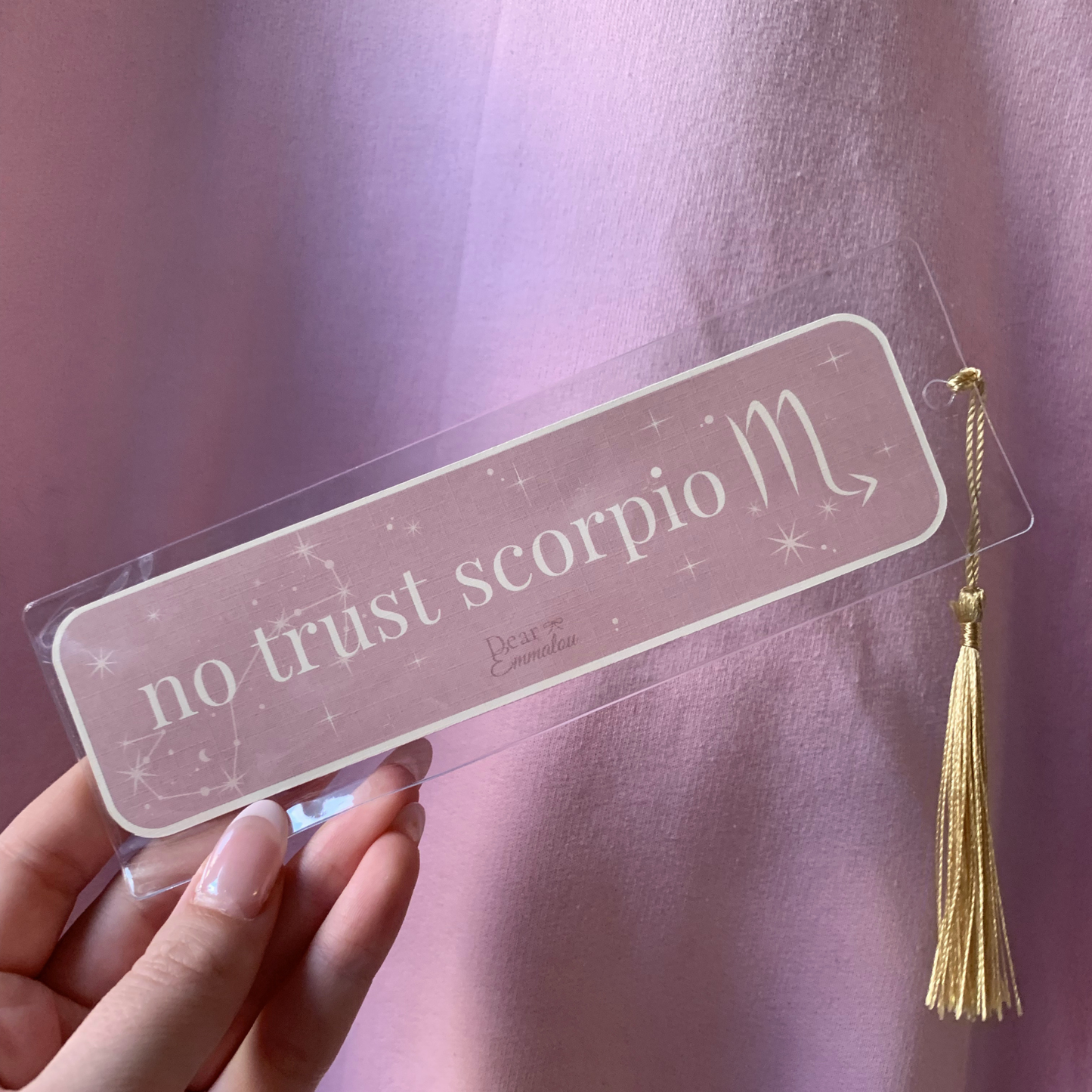 No Trust Scorpio | Zodiac Bookmark