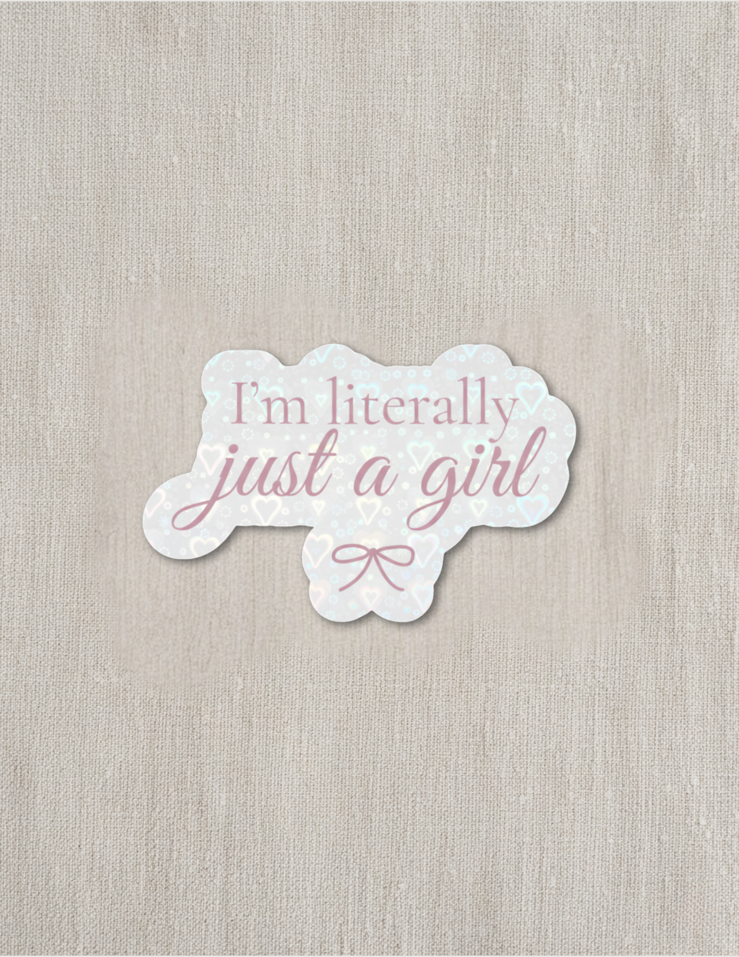 Just a Girl Sticker