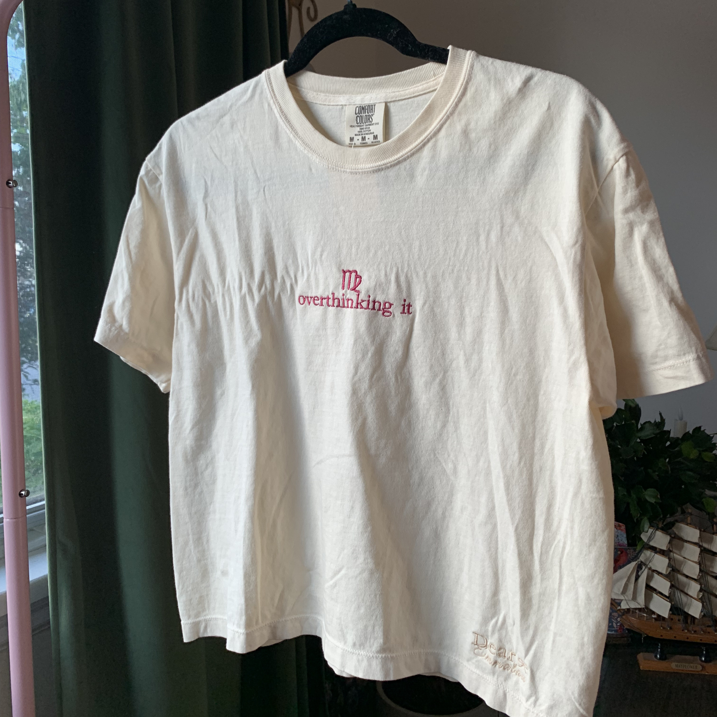 "overthinking it" Crop T-Shirt (Virgo Zodiac)