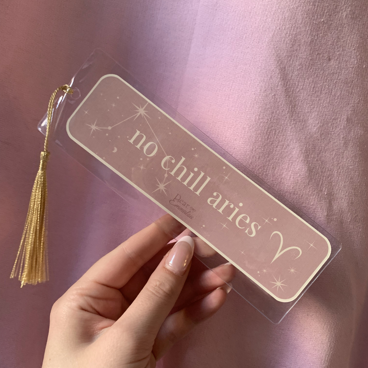 No Chill Aries | Zodiac Bookmark