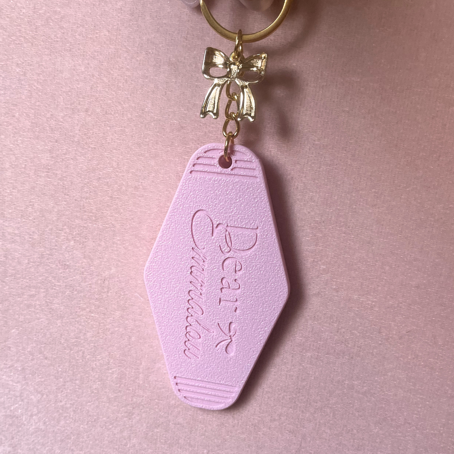 Hot Girls Read Pink Motel Keychain
