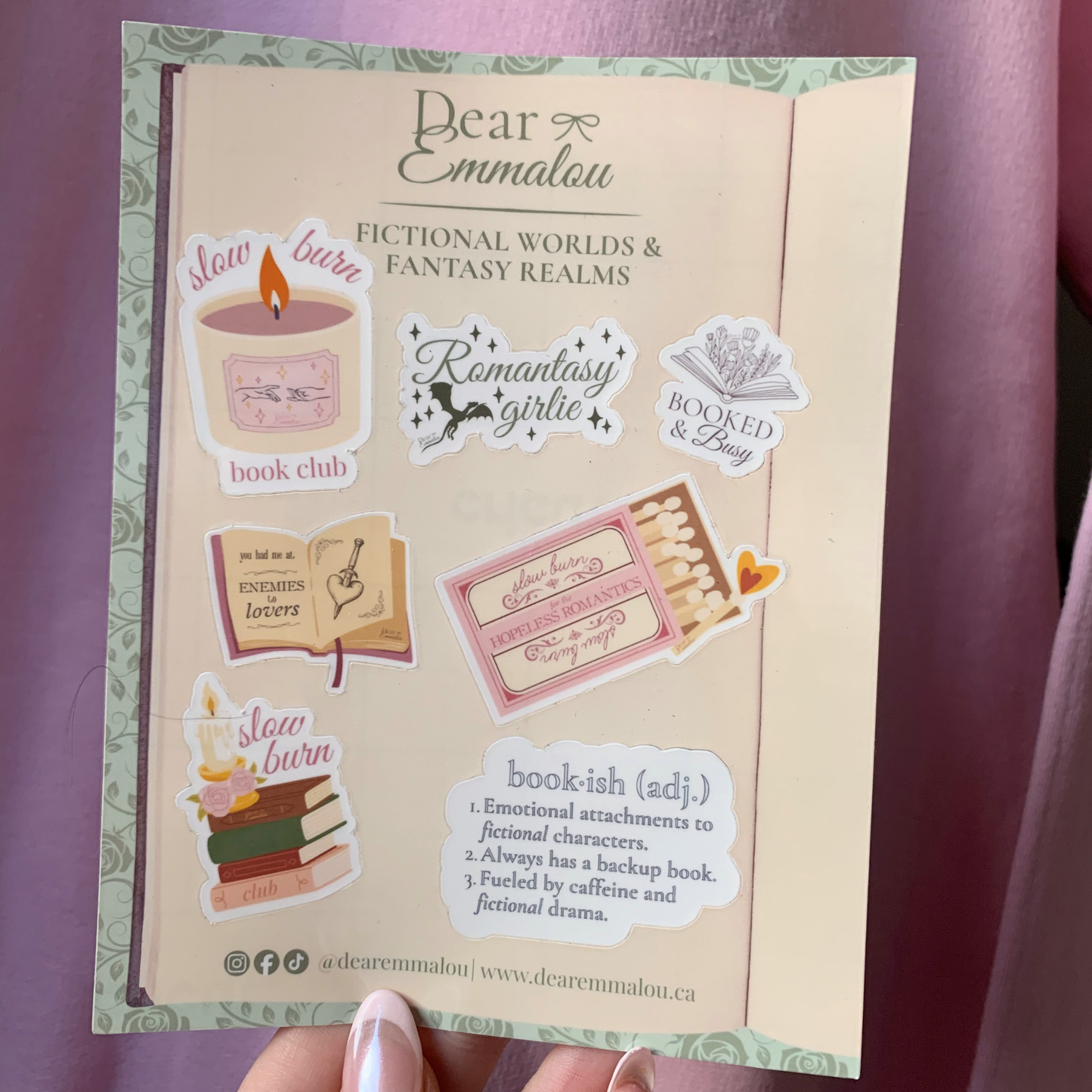 Bookish Sticker Sheet