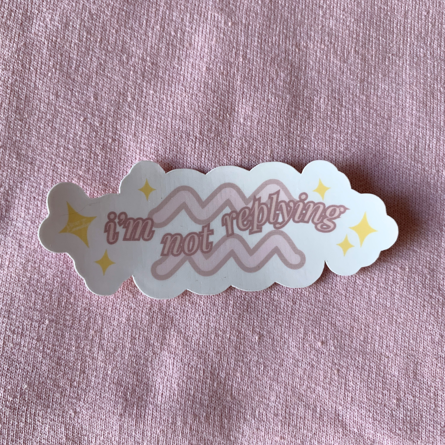 I'm Not Replying | Aquarius Zodiac Sticker