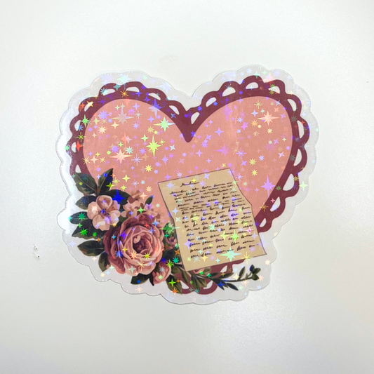 Love Letters & Hearts Sticker