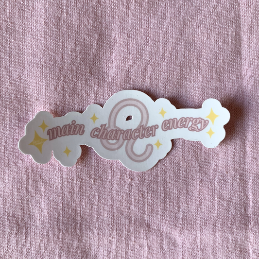Main Character Energy | Leo Zodiac Sticker