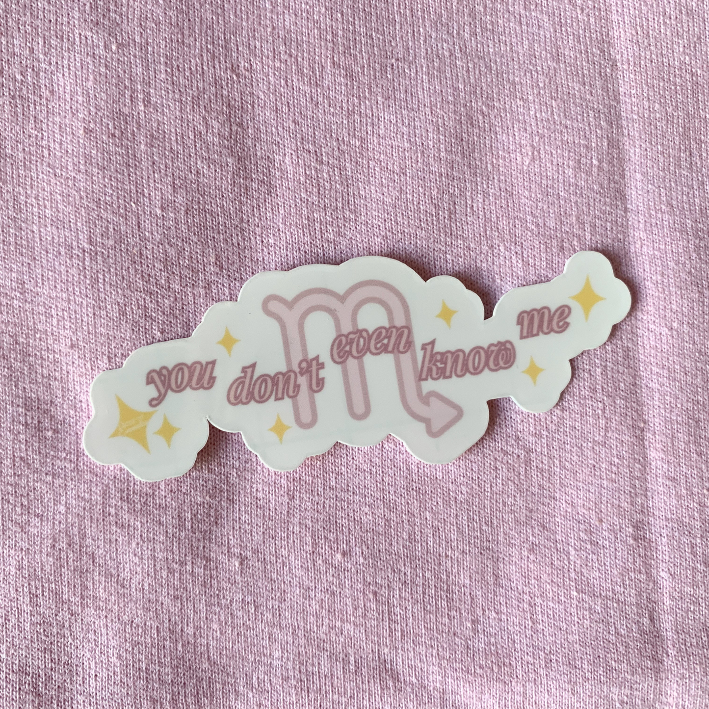 You Don't Even Know Me | Scorpio Zodiac Sticker