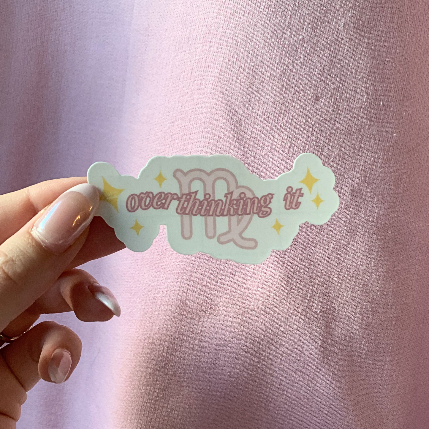 Overthinking It | Virgo Zodiac Sticker