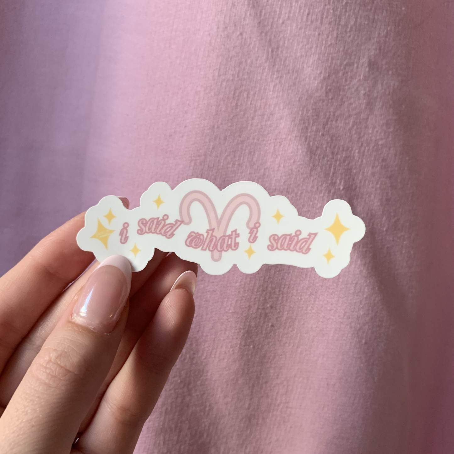I Said What I Said | Aries Zodiac Sticker
