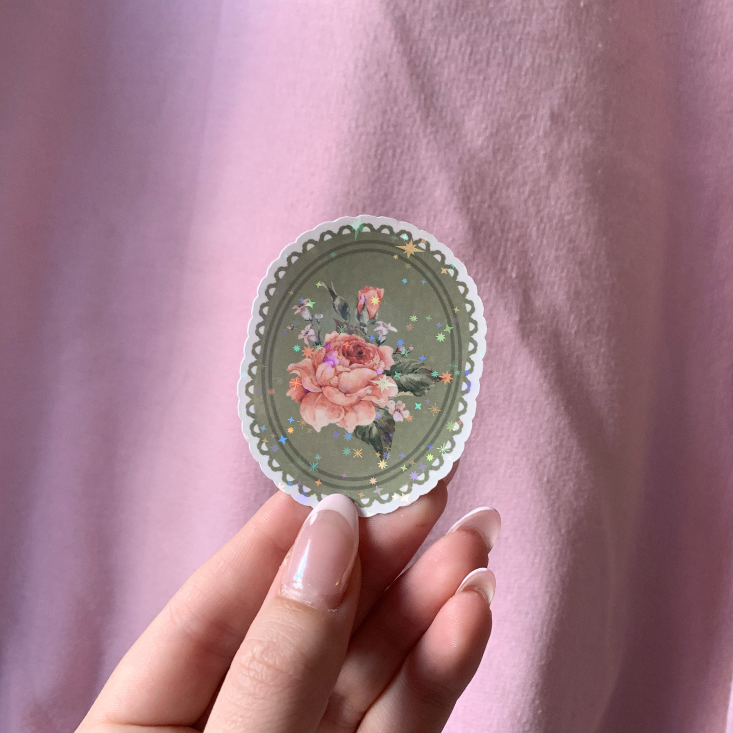 Vintage Rose Sticker