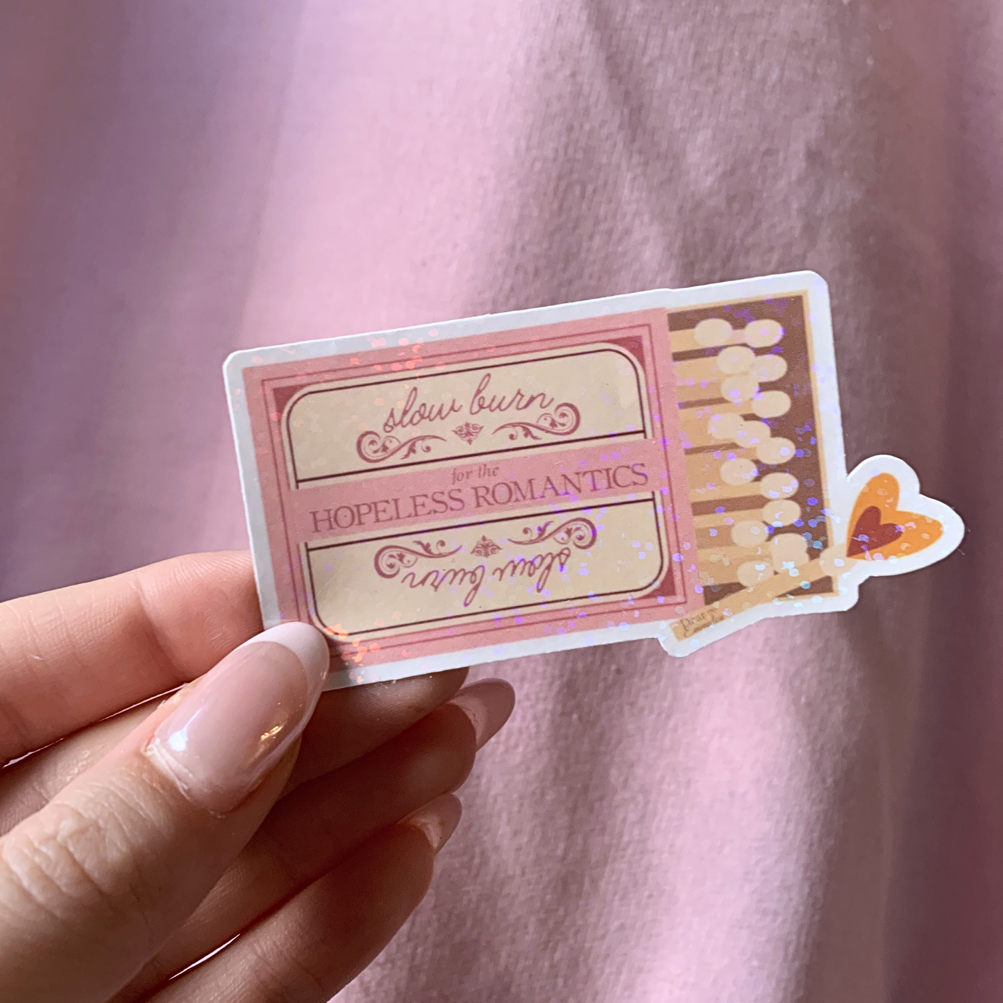 Vintage Matchbox Slow Burn Sticker