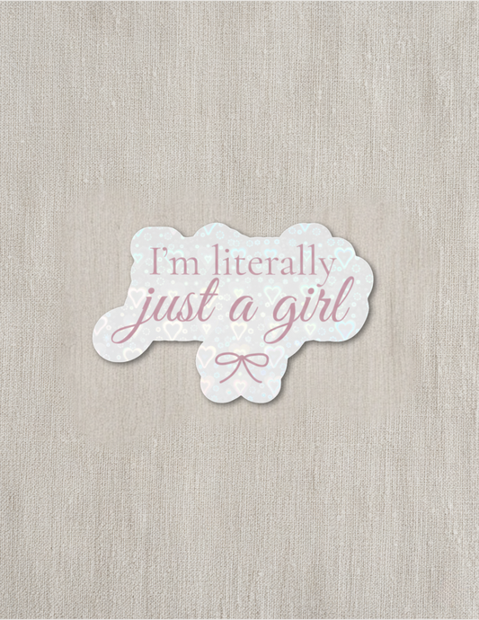 Just a Girl Sticker
