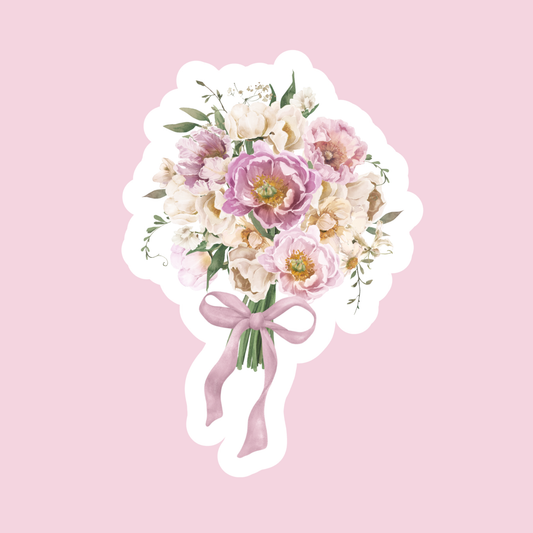 Vintage Bouquet of Flowers Sticker